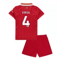 Liverpool Virgil van Dijk #4 Domaci Dres za djecu 2024-25 Kratak Rukav (+ Kratke hlače)